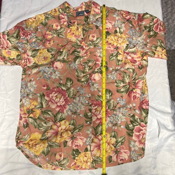 Lizwear Pink Floral Shirt Size Large - Picture 4 of 5